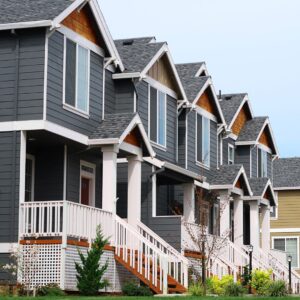 row of nice houses