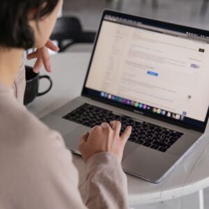 woman on laptop